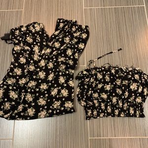 BLUE LIFE floral 2 piece set